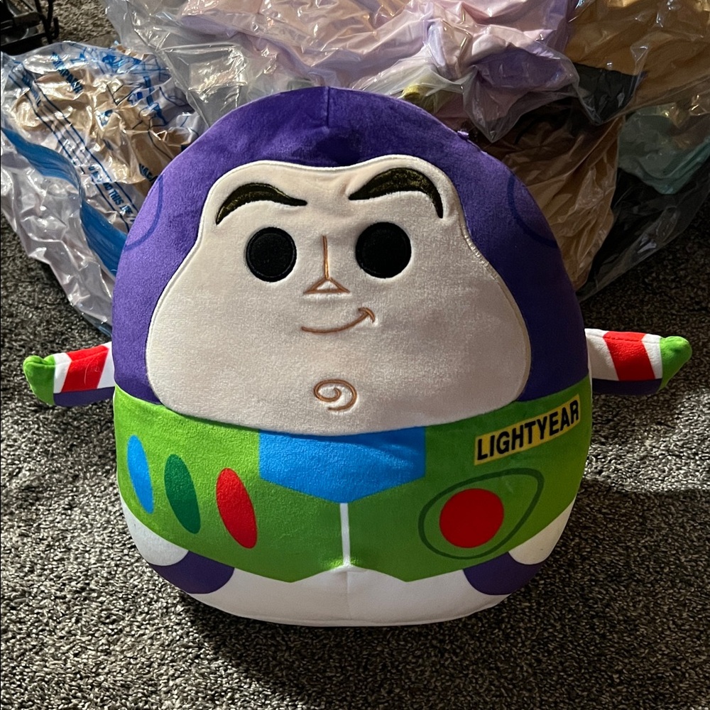 Squishmallows Buzz Lightyear Plush - Purple, Green, White